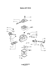 mt3700 efco-petrol-chainsaws part diagram