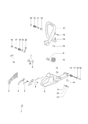 mt3700 efco-petrol-chainsaws part diagram