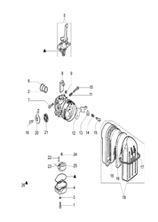 pa1050 efco-water-pumps part diagram
