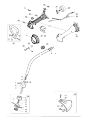 stark-2500tr efco-brushcutters part diagram