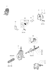 stark-2500tr efco-brushcutters part diagram