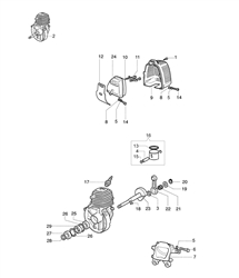 stark-25ic efco-brushcutters part diagram