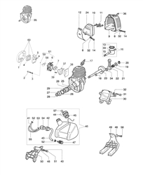 stark-25tr efco-brushcutters part diagram