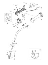 stark-25tr efco-brushcutters part diagram