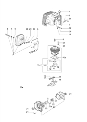 stark-3800t efco-brushcutters part diagram