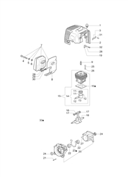 stark-42 efco-brushcutters part diagram