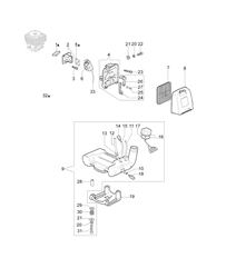 The following parts are available to buy for your Stark 42 Efco  