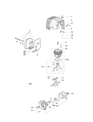stark-42 efco-brushcutters part diagram