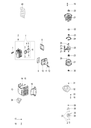 tg2600xp efco-hedge-trimmers part diagram