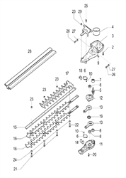 tg2600xp efco-hedge-trimmers part diagram