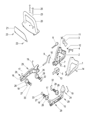 tg2600xp efco-hedge-trimmers part diagram