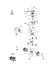 tr1540 efco-augers part diagram