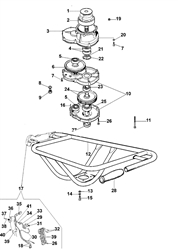 tr1551 efco-augers part diagram