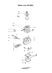 tr1551 efco-augers part diagram