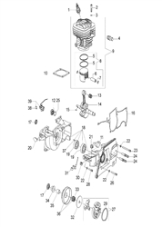tt163 efco-consaws part diagram