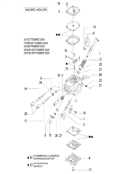 tt163 efco-consaws part diagram
