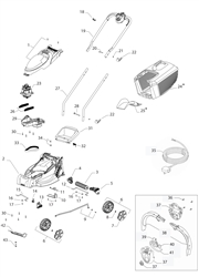 chevron-32vc flymo-electric-rotary-mowers part diagram