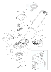 easi-glide-330xv flymo-hover-mowers part diagram