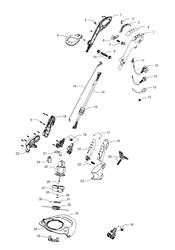 flymo-contour-500-xt trimmers-edgers part diagram