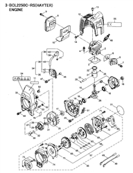 460c-brushcutter brushcutters-2 part diagram