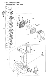 461a-brushcutter brushcutters-2 part diagram