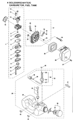 461c-brushcutter brushcutters-2 part diagram