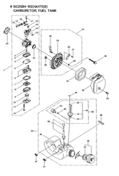 462a-brushcutter brushcutters-2 part diagram
