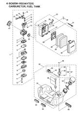 463a-brushcutter brushcutters-2 part diagram