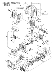 463a-brushcutter brushcutters-2 part diagram