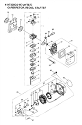 470-ht230ds-r-hedgetrimmer hedgetrimmers part diagram
