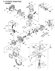 470-ht230ds-r-hedgetrimmer hedgetrimmers part diagram