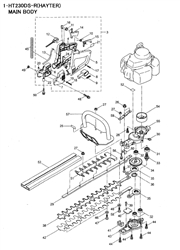 470-ht230ds-r-hedgetrimmer hedgetrimmers part diagram