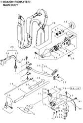 bc250h-rs-brushcutter-463c brushcutters-2 part diagram