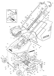 harrier-41-305-lawnmower harrier-41-lawnmowers part diagram