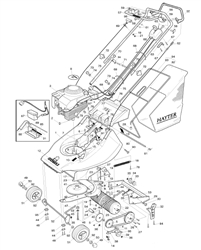 harrier-41-305-lawnmower harrier-41-lawnmowers part diagram