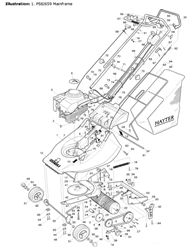 harrier-41-306-lawnmower harrier-41-lawnmowers part diagram