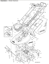 harrier-41-307-lawnmower harrier-41-lawnmowers part diagram