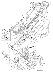 harrier-41-307-lawnmower harrier-41-lawnmowers part diagram