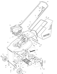 harrier-41-308-lawnmower harrier-41-lawnmowers part diagram