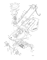 harrier-41-309-lawnmower harrier-41-lawnmowers part diagram