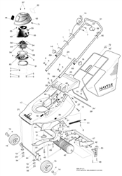 harrier-41-309-lawnmower harrier-41-lawnmowers part diagram