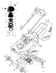 harrier-41-309-lawnmower harrier-41-lawnmowers part diagram