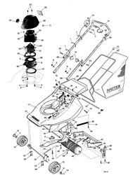 harrier-41-309-lawnmower harrier-41-lawnmowers part diagram