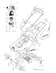 harrier-41-311-lawnmower harrier-41-lawnmowers part diagram
