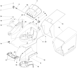 harrier-41-374-push harrier-41-lawnmowers part diagram