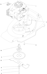 harrier-41-374-push harrier-41-lawnmowers part diagram