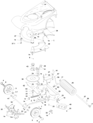 harrier-41-410-lawnmower harrier-41-lawnmowers part diagram