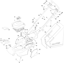 harrier-41-410-lawnmower harrier-41-lawnmowers part diagram