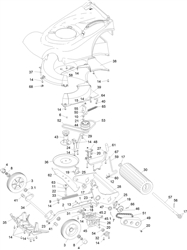 harrier-41-412-lawnmower harrier-41-lawnmowers part diagram