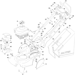harrier-41-412-lawnmower harrier-41-lawnmowers part diagram